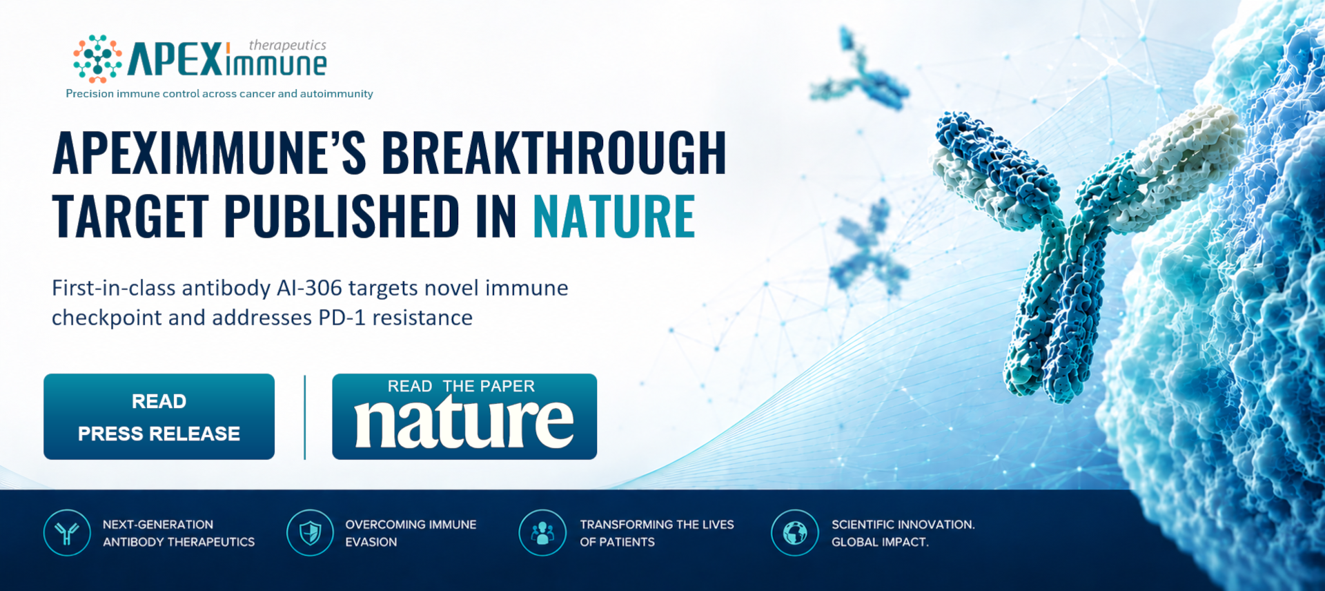 Apeximmune AI-306 publication announcement